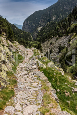 Landscape from Valley of Nuria in Spain