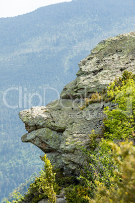Interesting rock formations in the Pyrenees