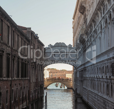 Bridge of Sighs in Venice