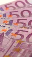 Euro note - vertical