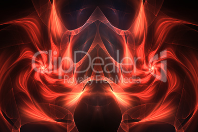 Fractal image: "virtual fire"