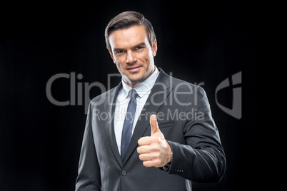 Handsome businessman in suit