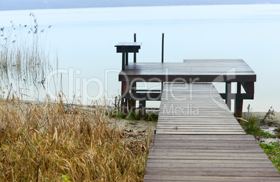 Wharf or pier for boats, fishing and swimming