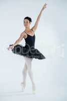 Ballerina practicing ballet dance