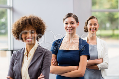 Portrait of confident and beautiful business executives