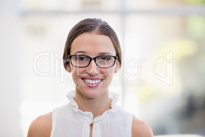 Portrait of a beautiful woman smiling