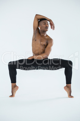 Ballerino practising ballet dance