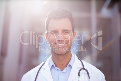 Portrait of doctor in hospital