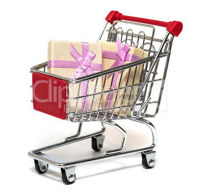 Shopping cart and gift