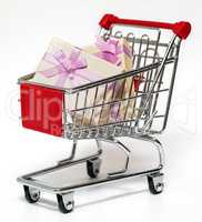 Shopping cart and gift