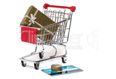 Shopping cart and gift