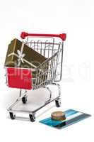 Shopping cart and gift