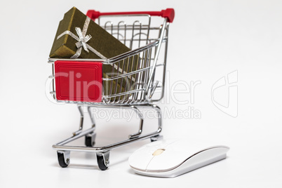 Shopping cart and gift