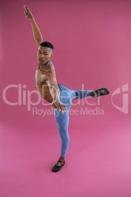 Ballerino practising ballet dance