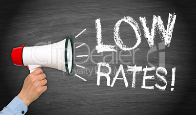 Low Rates Marketing and Sales Concept