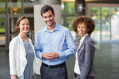 Portrait of confident and happy business executives Portrait of confident and happy business executives