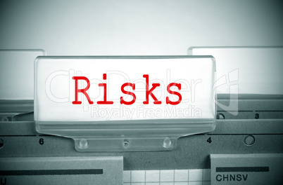 Risks Register Folder Index in the Office