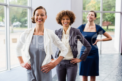 Portrait of confident and beautiful business executives