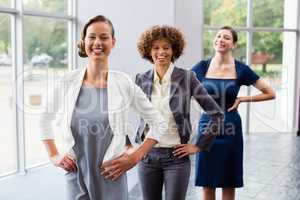 Portrait of confident and beautiful business executives