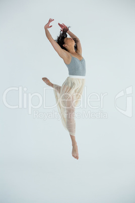 Dancer practicing contemporary dance