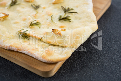 Italian pizza on a chopping board