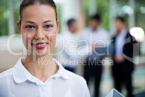Business female executive at conference center
