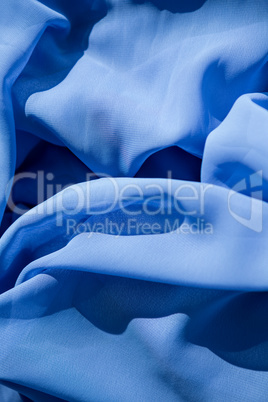 Close-up of blue fabric