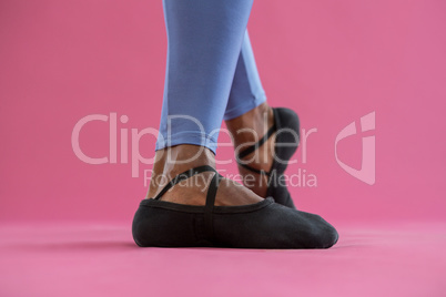 Ballerino practicing ballet dance