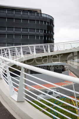 Railing of elevated road