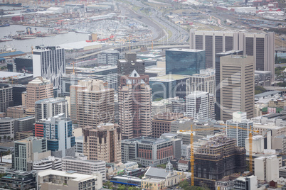 View of beautiful cityscape