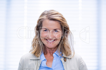 Portrait of smiling female patient