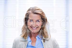 Portrait of smiling female patient