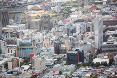 View of beautiful cityscape