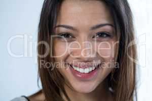 Close-up of smiling woman