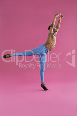 Ballerino practising ballet dance