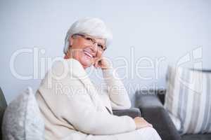 Portrait of smiling senior woman