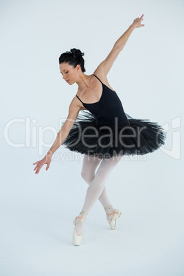 Ballerina practicing ballet dance