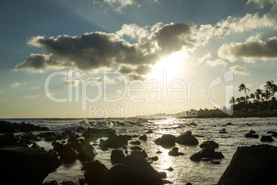 Sonnenuntergang auf Kauai