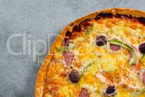 Close-up of italian pizza