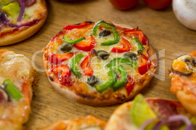 Italian pizza on a table