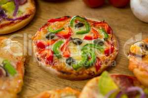 Italian pizza on a table