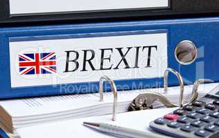 Brexit Binder in the Office