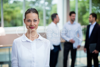 Female Business executive at conference center