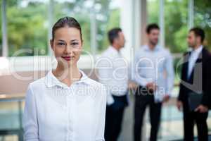 Female Business executive at conference center