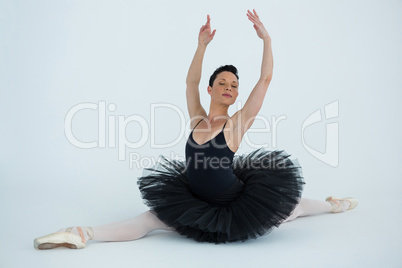 Ballerina performing a split