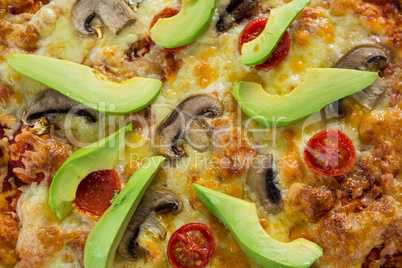 Italian pizza with toppings