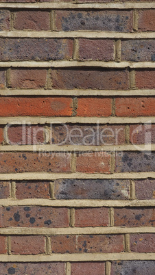 Red brick wall background - vertical