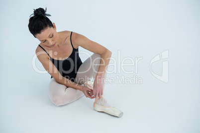 Ballerino wearing ballet shoes