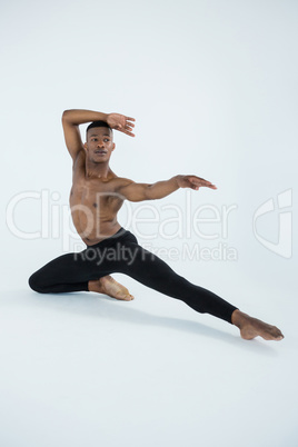 Ballerino practising ballet dance