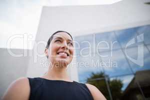 Beautiful businesswoman smiling